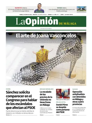 Portada de La Opinión de Málaga, 29 de mayo de 2026