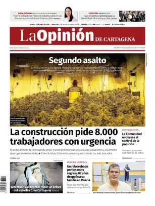Portada de La Opinion de Murcia (Cartagena), 11 de junio de 2026