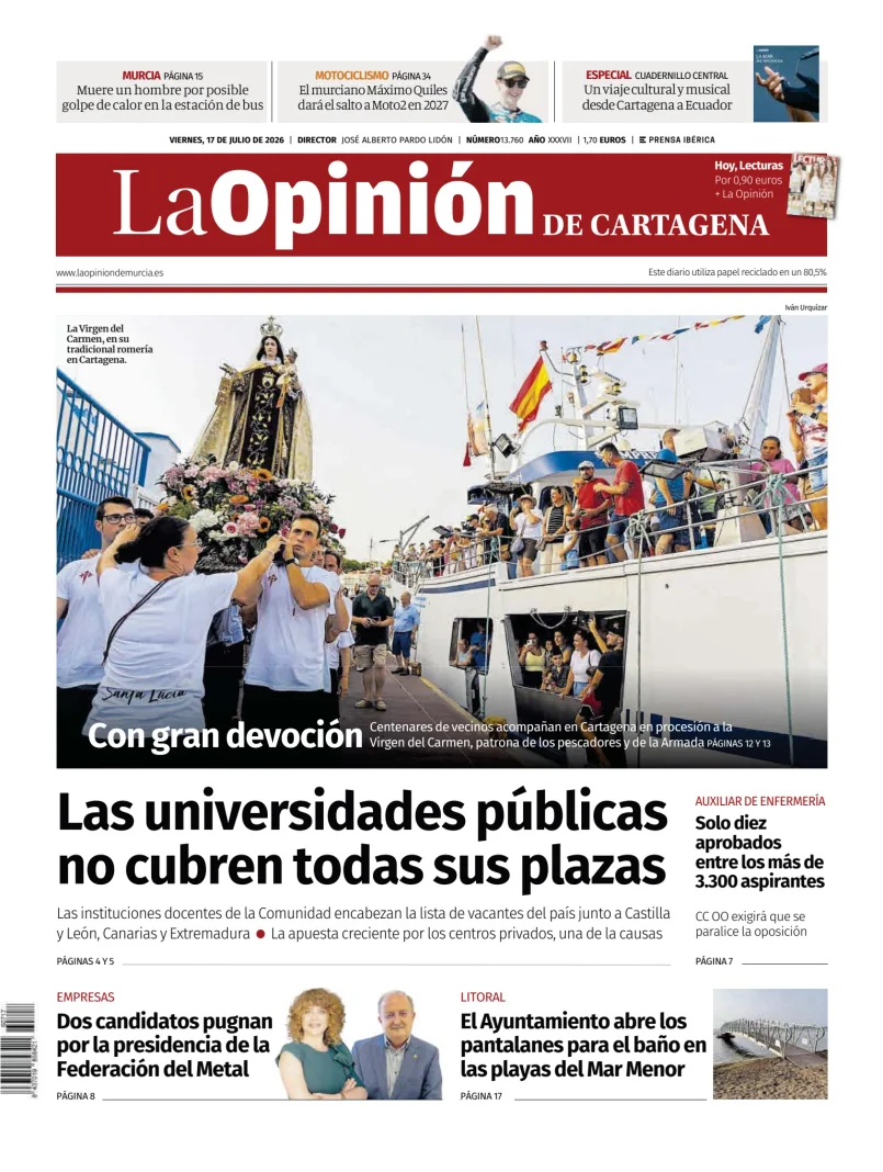 La Opinion de Murcia (Cartagena) — 17/07