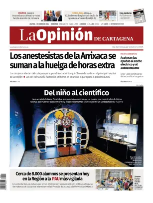 Portada de La Opinion de Murcia (Cartagena), 2 de junio de 2026