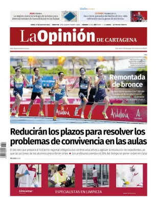 Portada de La Opinion de Murcia (Cartagena), 27 de julio de 2026