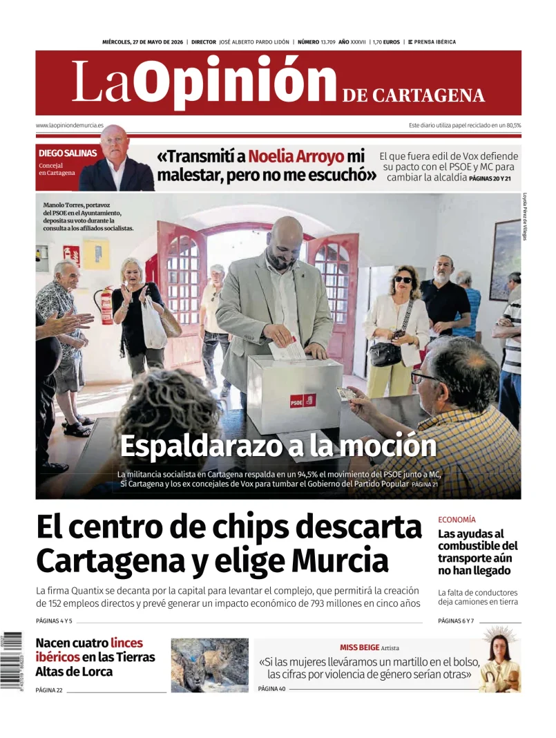 La Opinion de Murcia (Cartagena) — 27/05