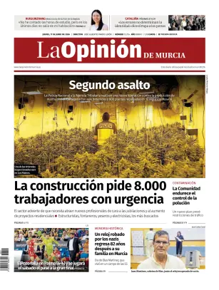 Portada de La Opinion de Murcia, 11 de junio de 2026