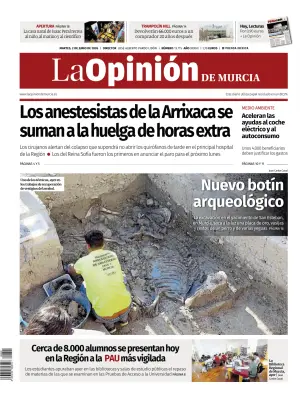 Portada de La Opinion de Murcia, 2 de junio de 2026