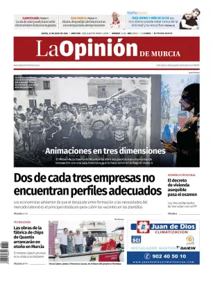 Portada de La Opinion de Murcia, 23 de julio de 2026