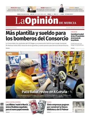 Portada de La Opinion de Murcia, 25 de julio de 2026