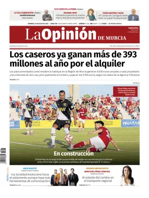 Portada de La Opinion de Murcia, 26 de julio de 2026