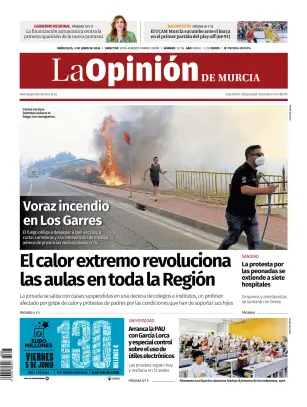 Portada de La Opinion de Murcia, 3 de junio de 2026