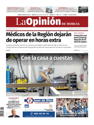 Portada de La Opinion de Murcia, 30 de mayo de 2026