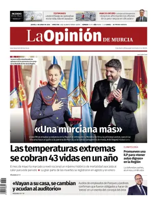 Portada de La Opinion de Murcia, 4 de junio de 2026