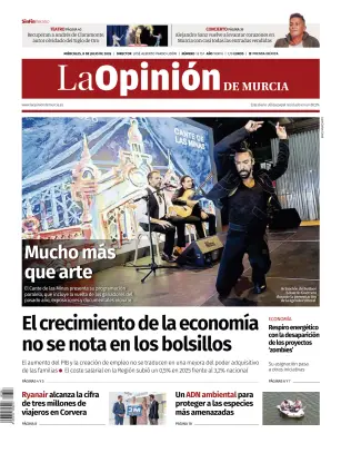 Portada de La Opinion de Murcia, 8 de julio de 2026