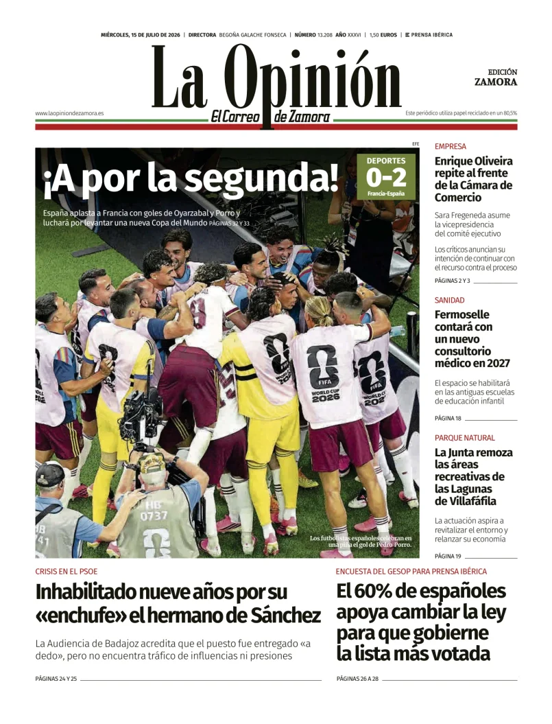 La Opinión de Zamora — 15/07