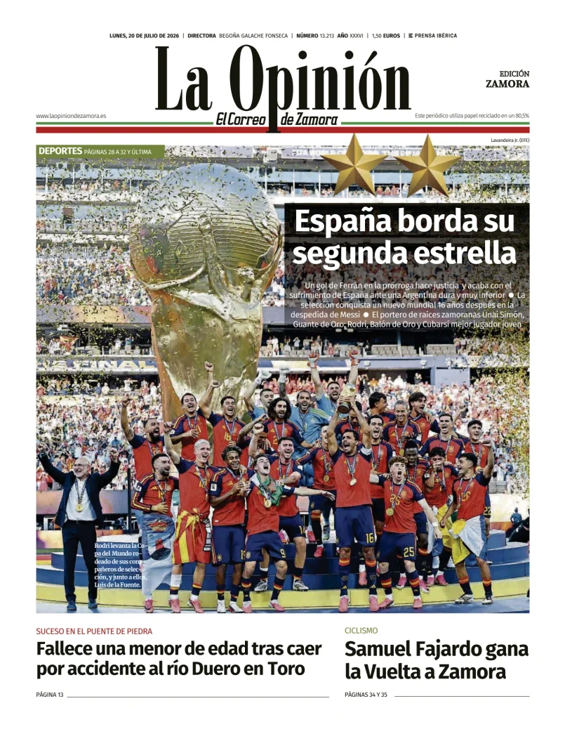 La Opinión de Zamora — 20/07