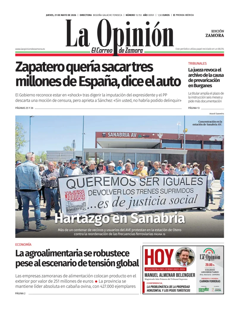 La Opinión de Zamora — 21/05