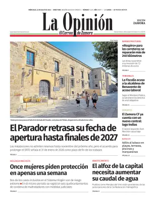 Portada de La Opinión de Zamora, 22 de julio de 2026