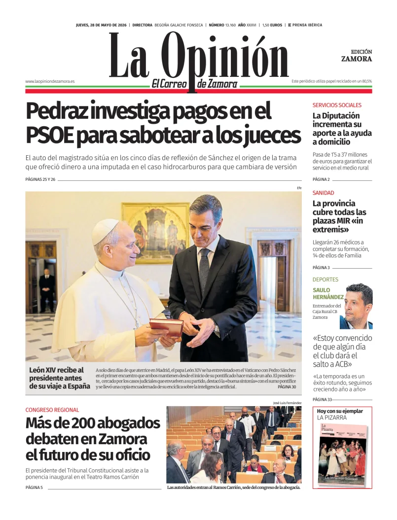 La Opinión de Zamora — 28/05