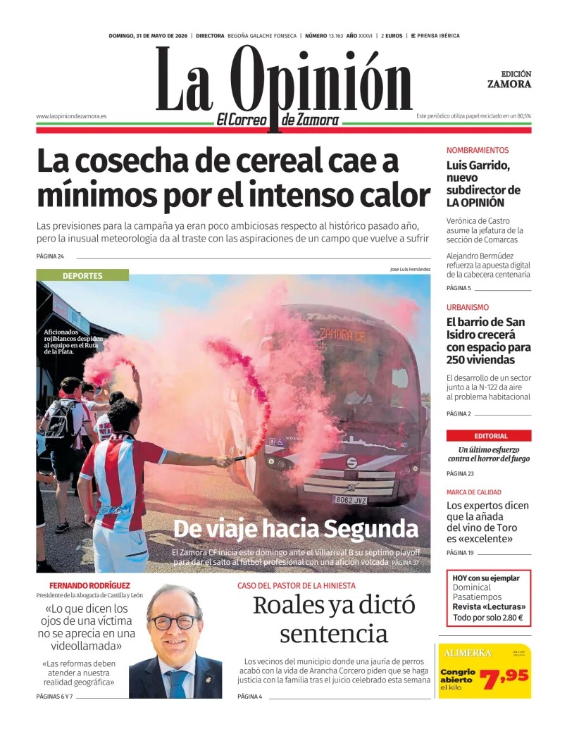 La Opinión de Zamora — 31/05