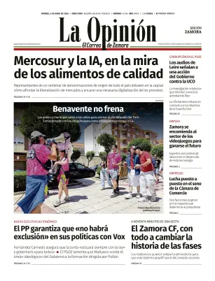 Portada de La Opinión de Zamora, 5 de junio de 2026