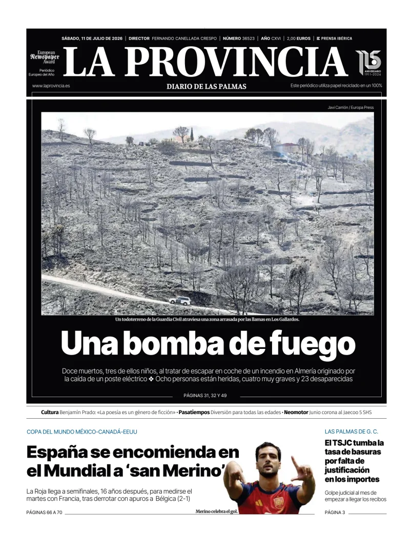 Portada de La Provincia