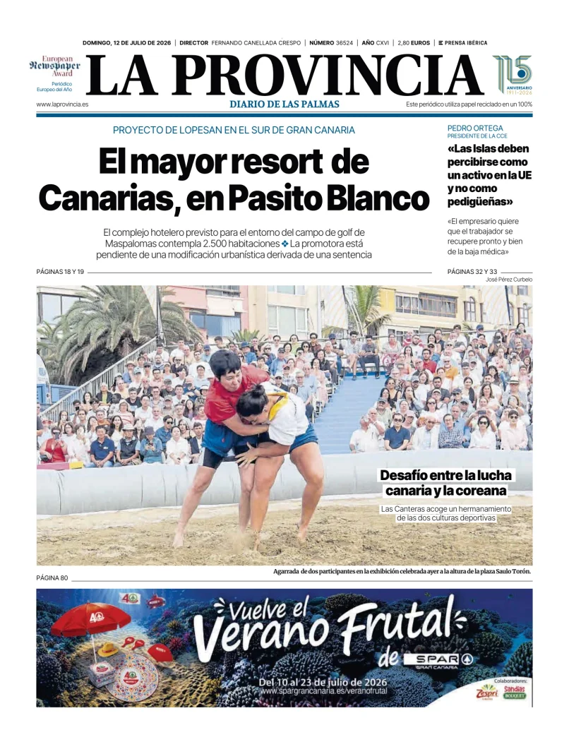Portada de La Provincia