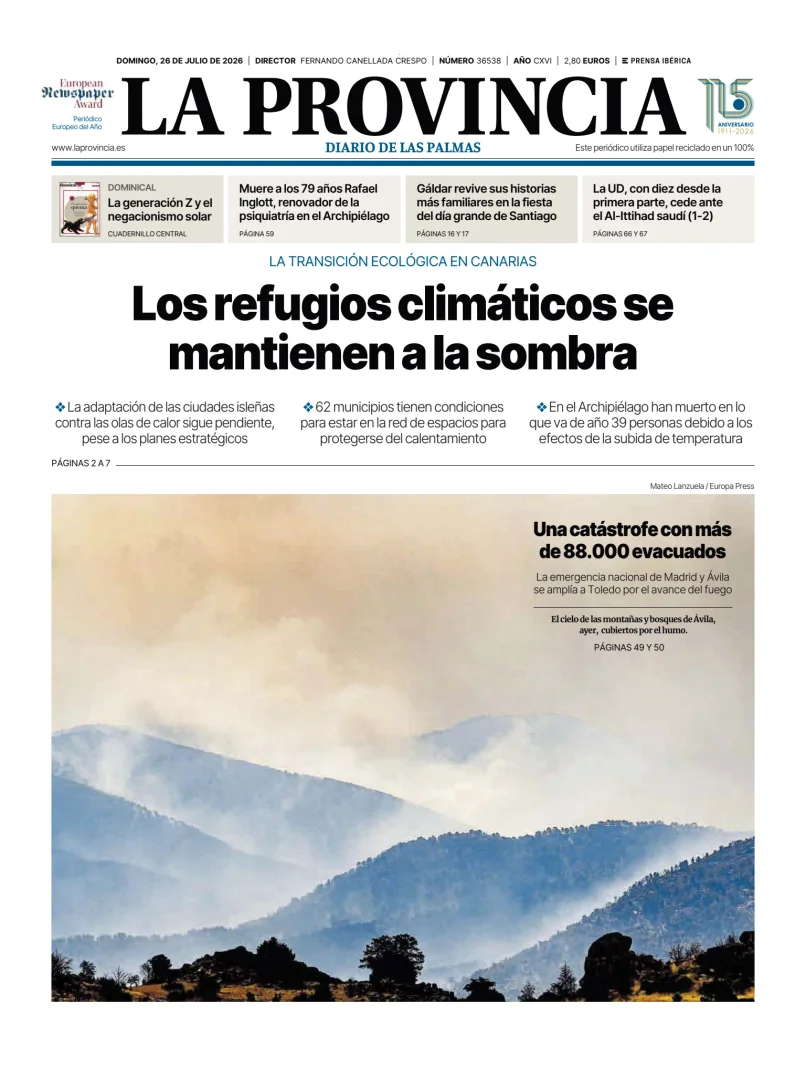 Portada de La Provincia