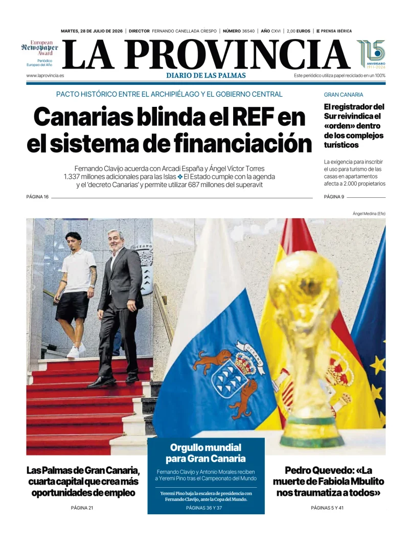 Portada de La Provincia