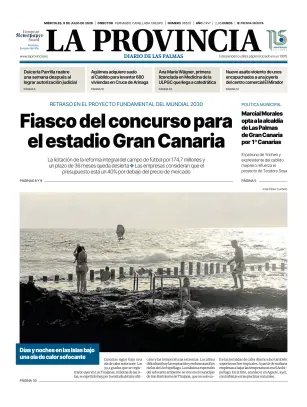 Portada de La Provincia, 8 de julio de 2026