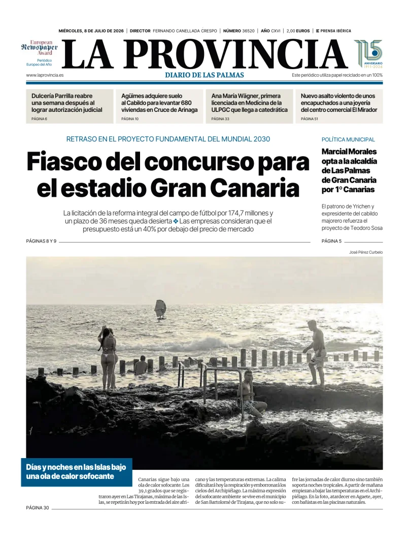Portada de La Provincia
