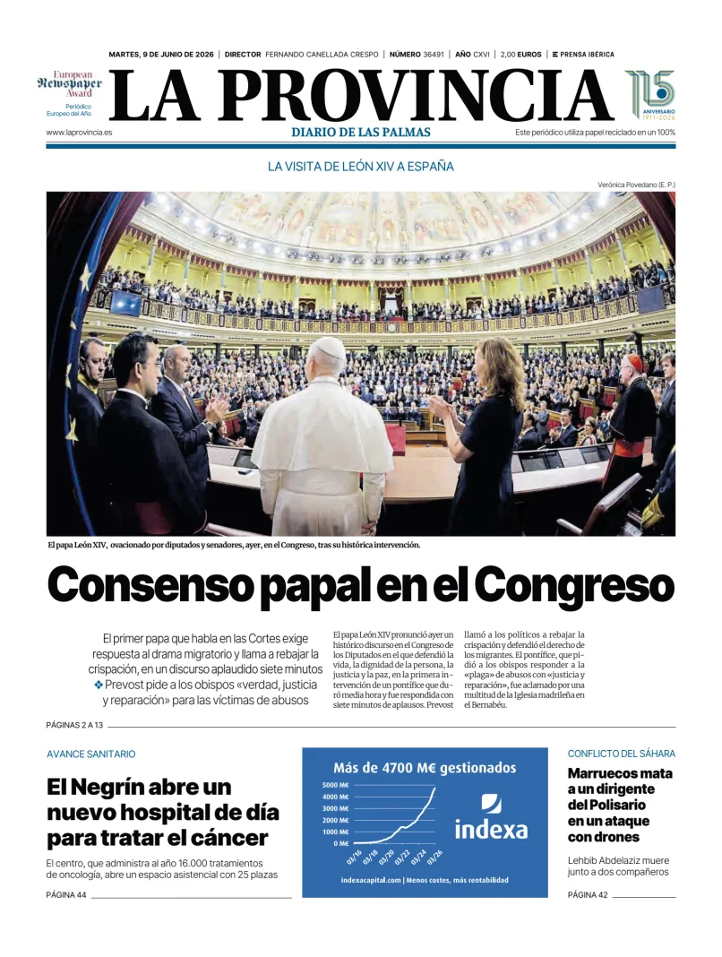 Portada de La Provincia