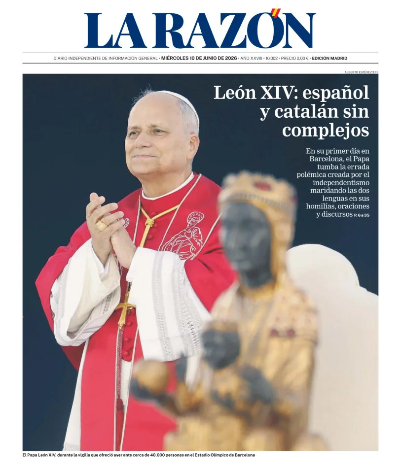 Portada de La Razón (Nacional)