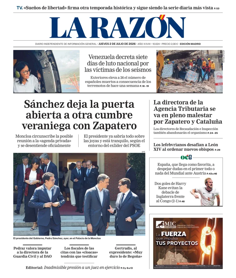 La Razón (Nacional) — 02/07