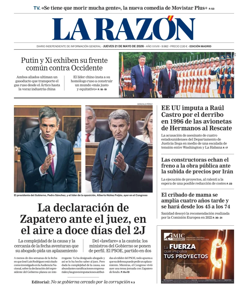 La Razón (Nacional) — 21/05
