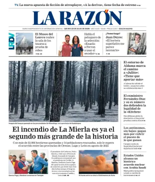 Portada de La Razón (Nacional), 23 de julio de 2026