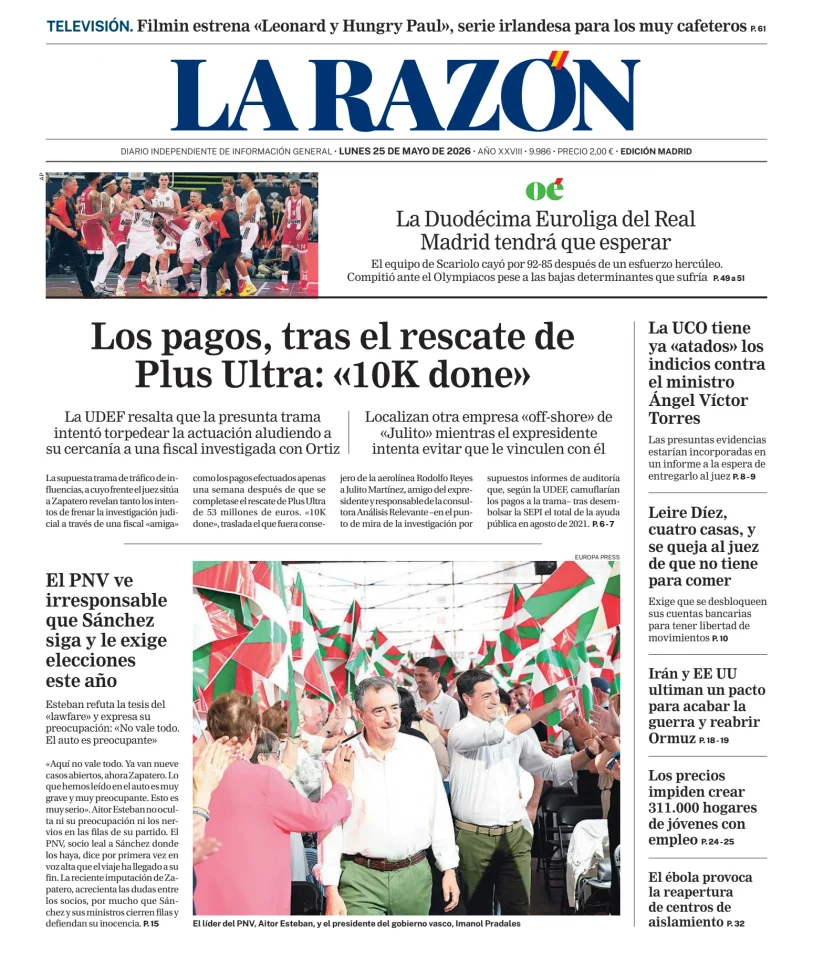 La Razón (Nacional) — 25/05