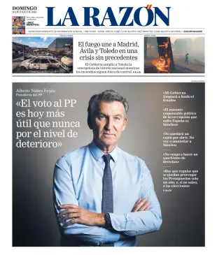 Portada de La Razón (Nacional), 26 de julio de 2026