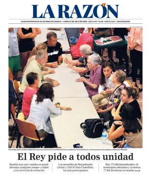 Portada de La Razón (Nacional), 27 de julio de 2026