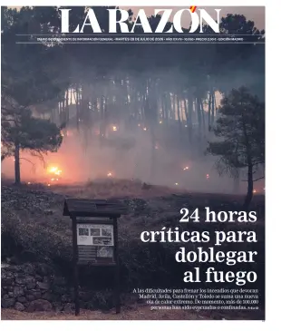 Portada de La Razón (Nacional), 28 de julio de 2026