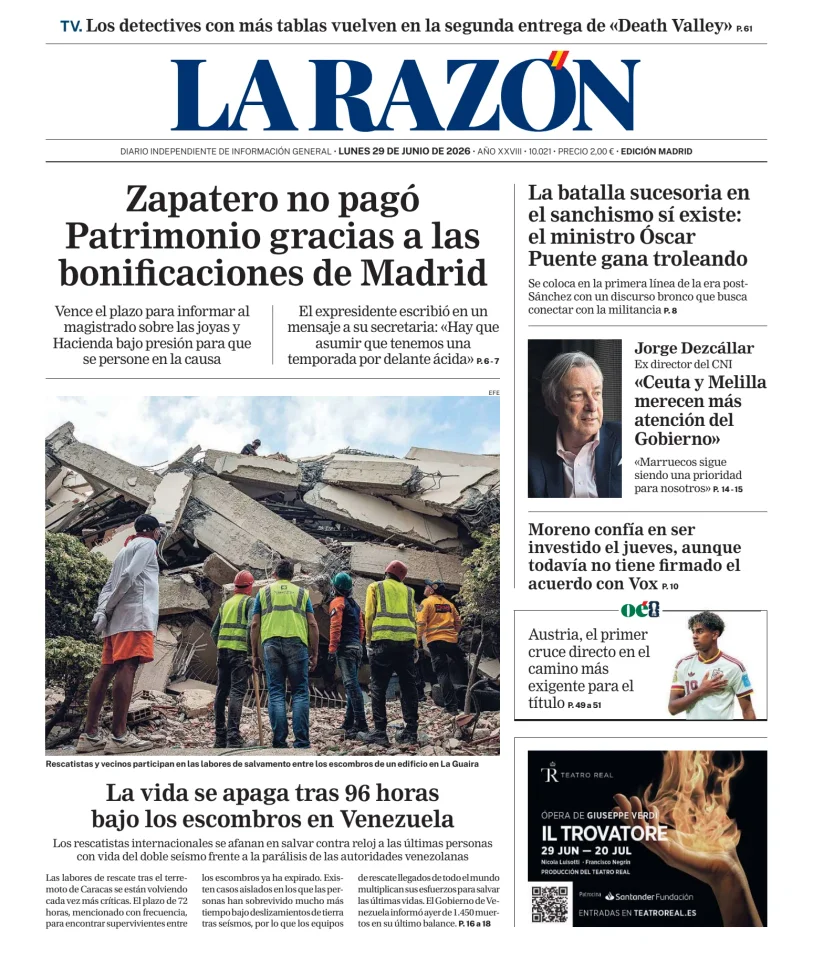 La Razón (Nacional) — 29/06