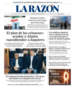 Portada de La Razón (Nacional), 29 de mayo de 2026