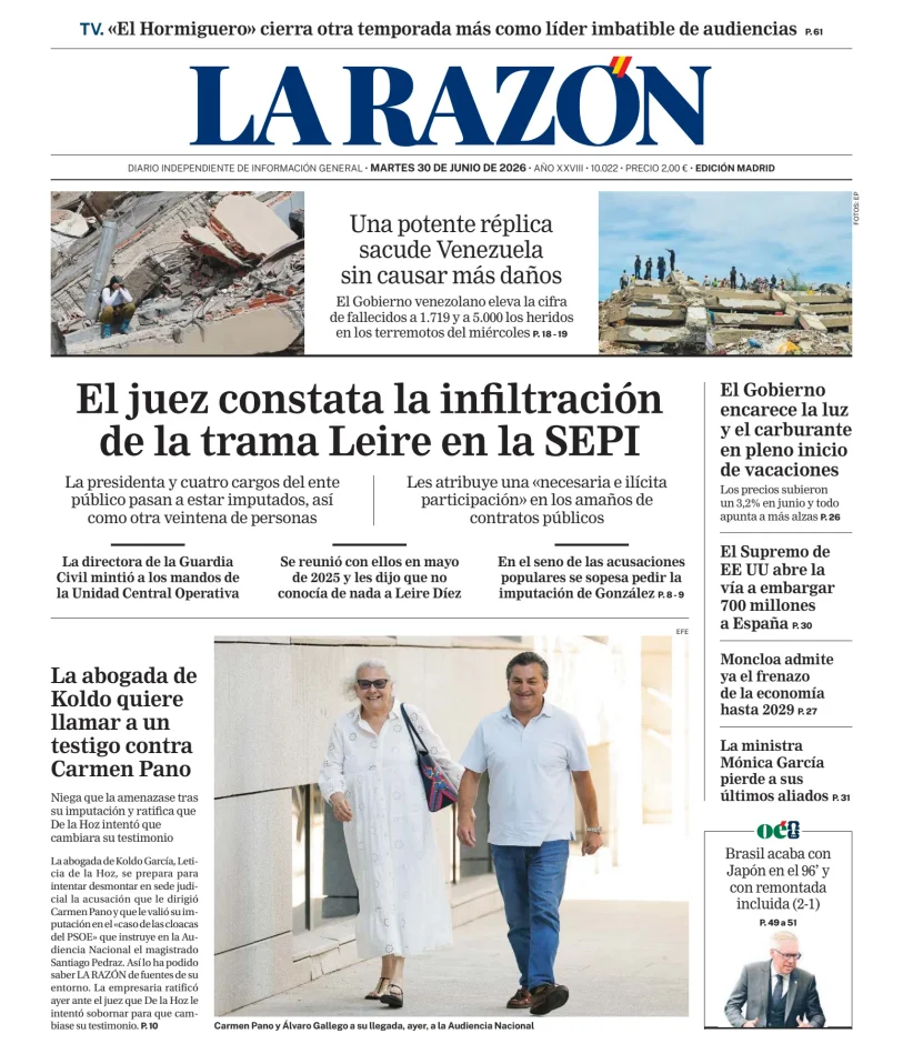 La Razón (Nacional) — 30/06