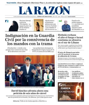 Portada de La Razón (Nacional), 5 de junio de 2026