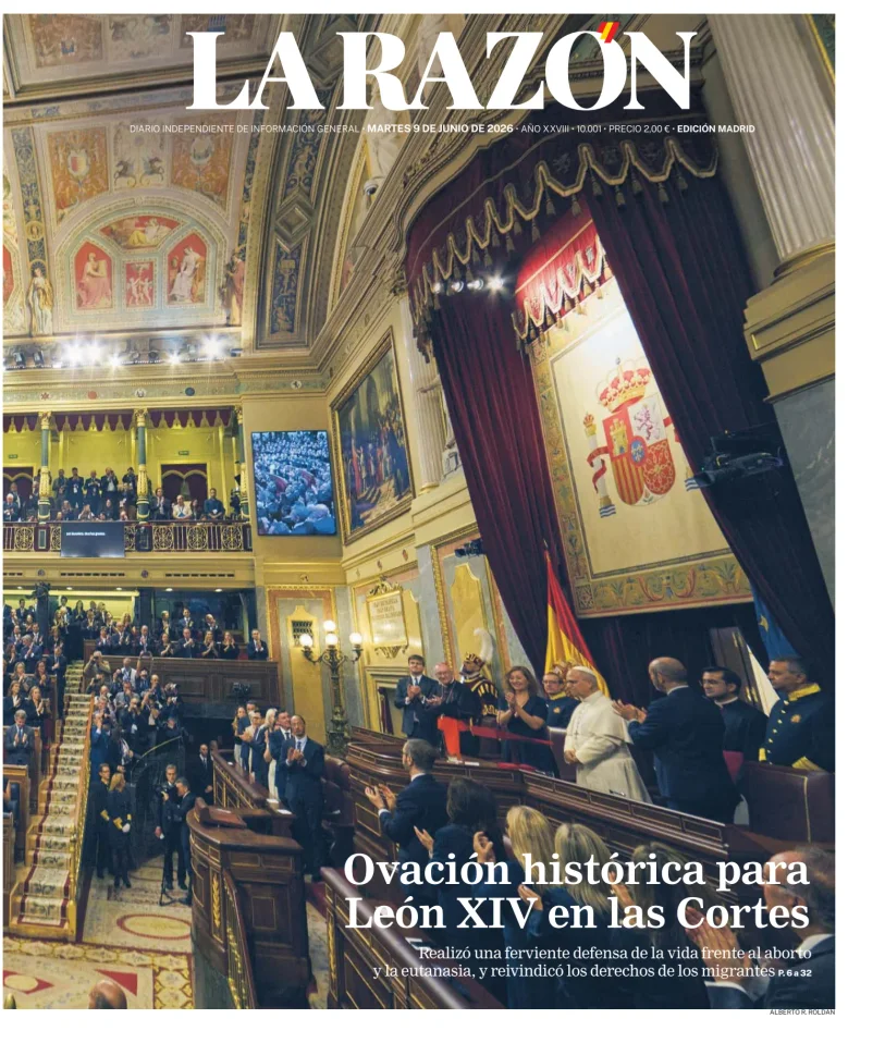 Portada de La Razón (Nacional)