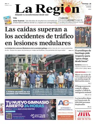 Portada de La Región, 26 de julio de 2026