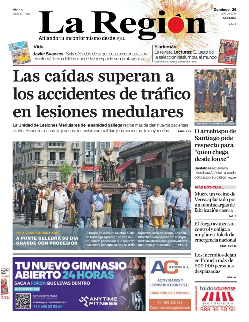 Portada de La Región