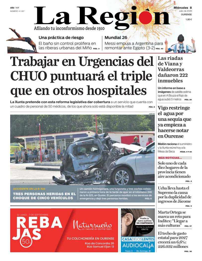 Portada de La Región