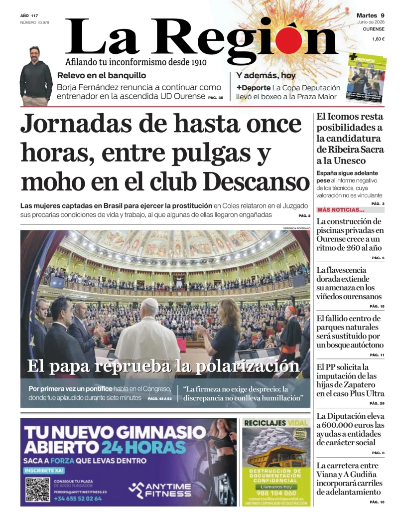 Portada de La Región