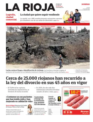 Portada de La Rioja, 12 de julio de 2026