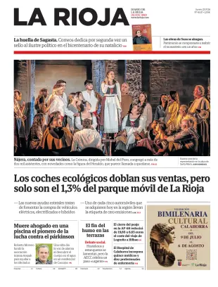 Portada de La Rioja, 23 de julio de 2026
