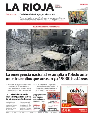 Portada de La Rioja, 26 de julio de 2026