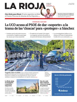 Portada de La Rioja, 4 de junio de 2026
